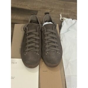 Feit Latex Low Suede Brown Sneakers Sz 35 US Women's 5 Made In Italy NIB